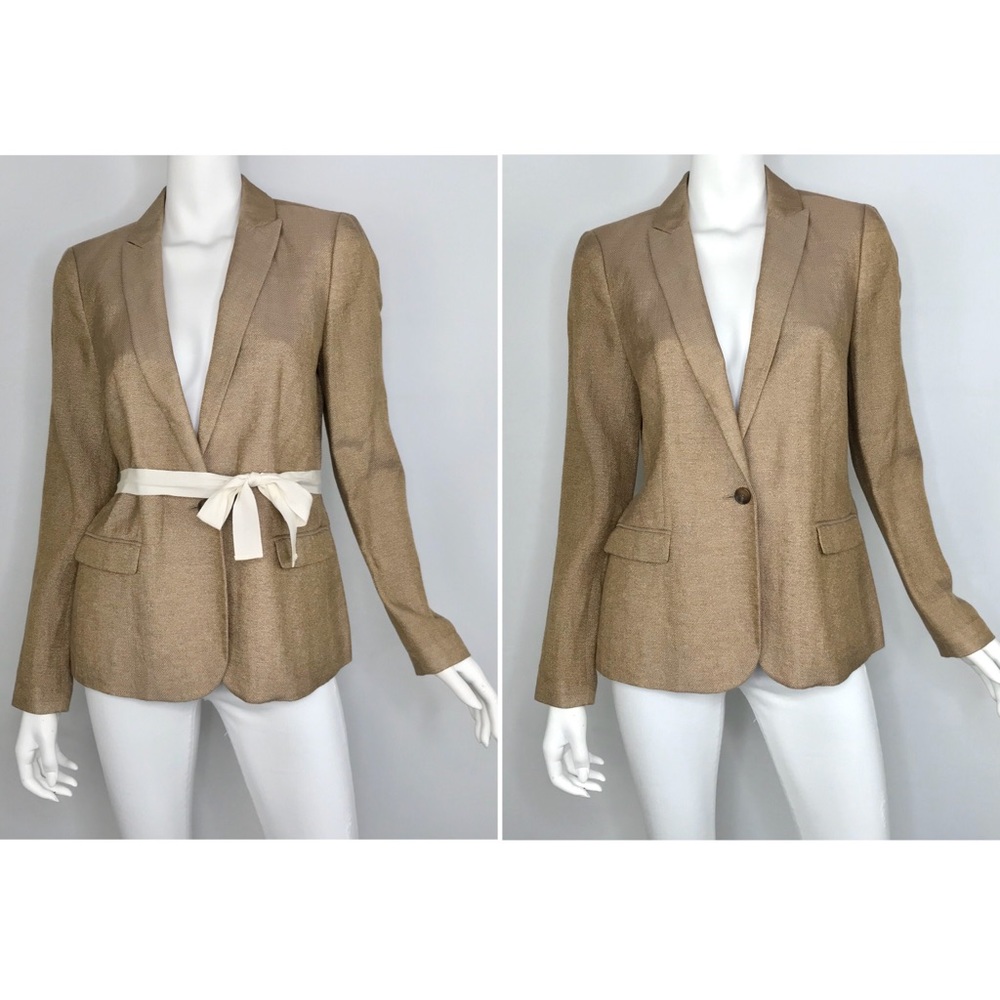 NEW {Madewell} Goldmine Blazer Linen Jacket, $165 - Picture 3 of 8